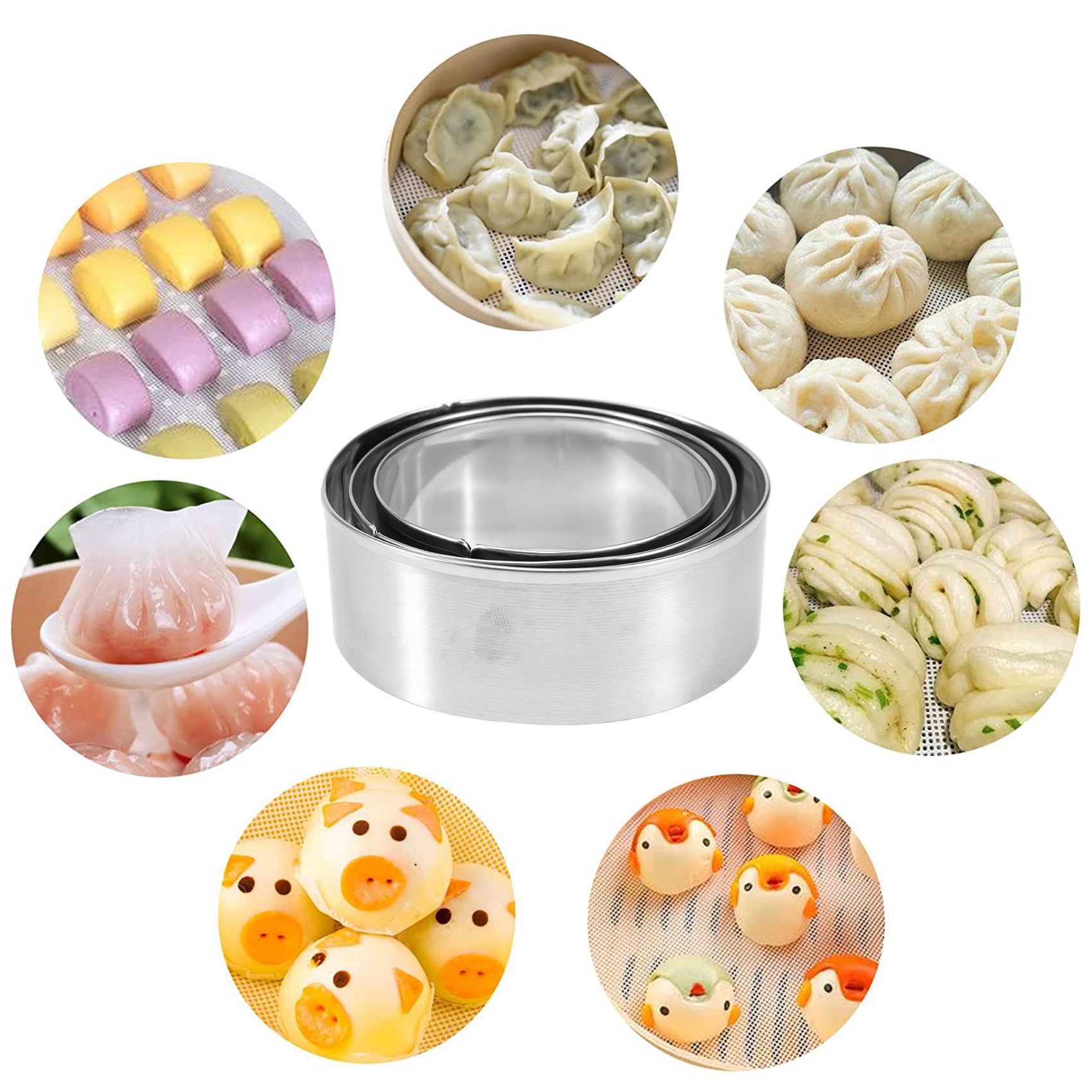 Gyoza Dumpling Maker - FAST 만두 제조기 8개 세트, 중국식